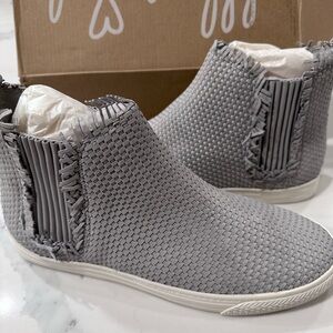 Loeffler Randall Leather Woven Sneakers